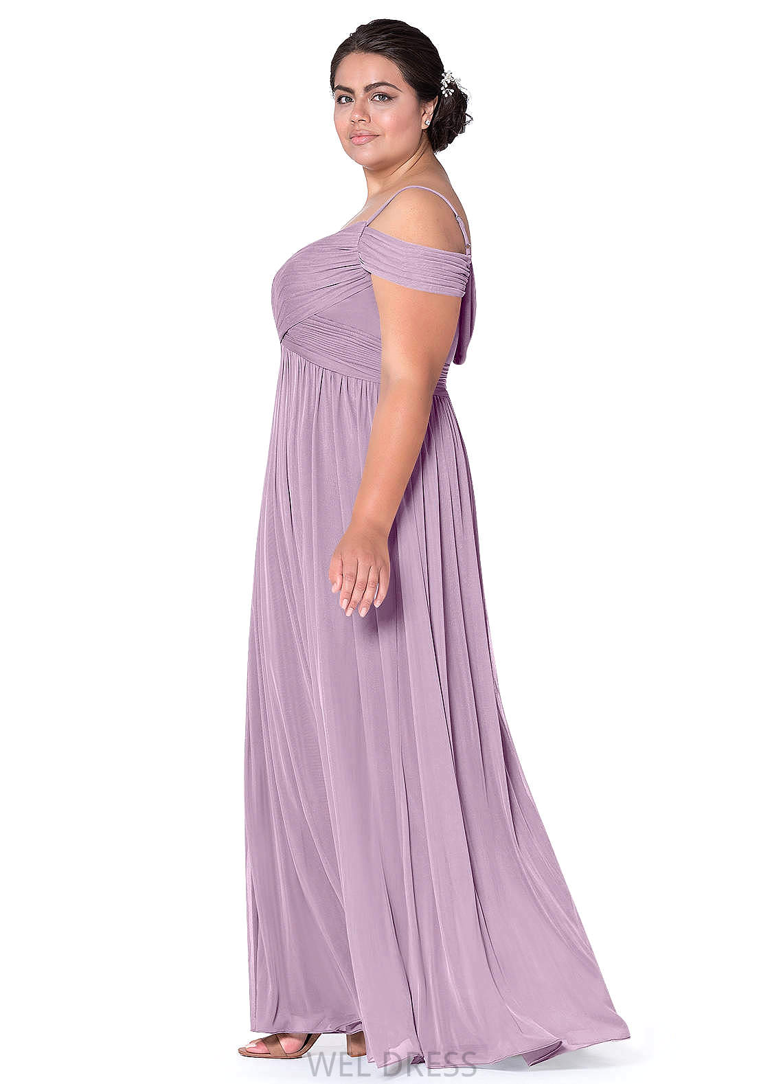 Maria Sleeveless Floor Length Straps Natural Waist A-Line/Princess Bridesmaid Dresses