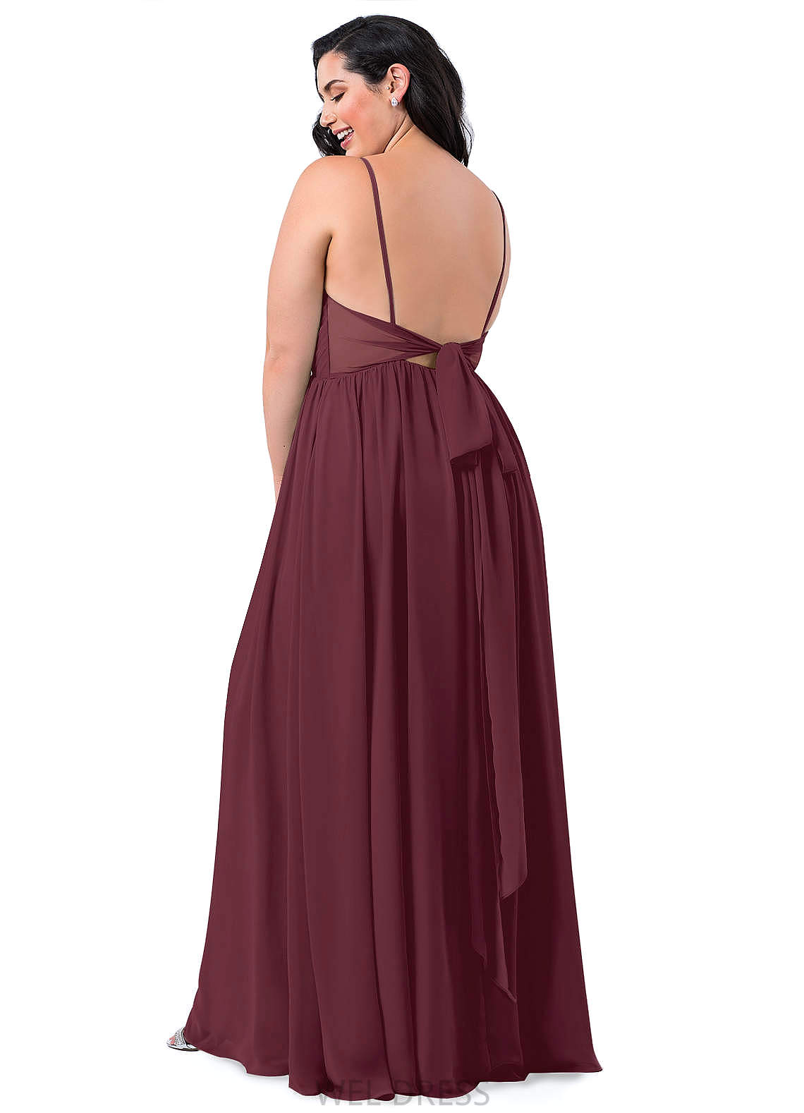 Gianna Straps A-Line/Princess Natural Waist Floor Length Sleeveless Bridesmaid Dresses