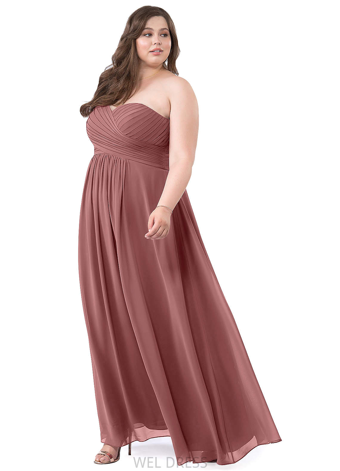 Kim Floor Length Sleeveless A-Line/Princess Natural Waist Scoop Bridesmaid Dresses