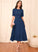 Sleeves Length Fabric Sleeve A-Line Silhouette Knee-Length Straps Hillary Spaghetti Staps Sleeveless Floor Length