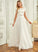 Sequins Janiya Lace Neck Dress A-Line Chiffon Scoop With Floor-Length Wedding Dresses Wedding