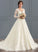 Ball-Gown/Princess Wedding Wedding Dresses Tulle Victoria Court Train Dress Lace Illusion
