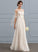 A-Line Bow(s) With Chiffon Sequins Floor-Length Jaylah Wedding Dress Beading Illusion Wedding Dresses
