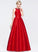 With Ball-Gown/Princess Prom Dresses Taffeta Neck Beading Sequins Karli Scoop Floor-Length