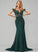 Prom Dresses Trumpet/Mermaid Sequins With Sweep Crepe Lace Off-the-Shoulder Stretch Train Juliette Beading