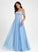 Organza Prom Dresses Liana With Ball-Gown/Princess Sweetheart Floor-Length Beading Sequins