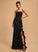 With Neckline Ruffle Square Brooklynn Prom Dresses Sheath/Column Stretch Floor-Length Crepe