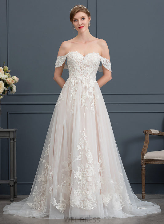 Dress Sweep Train Ball-Gown/Princess Kenna Wedding Dresses Wedding Sweetheart Tulle