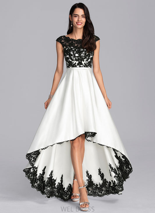Wedding Dresses Dress Wedding Satin Ball-Gown/Princess Asymmetrical Neck Cheyenne Scoop