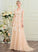 Wedding Dresses Tulle Train Sweep V-neck Wedding Nylah Dress A-Line