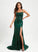 Sahna Sweep With Sequins Neck Sequined Scoop Trumpet/Mermaid Prom Dresses Train