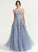 Tulle Prom Dresses Ball-Gown/Princess Mylie Neck Floor-Length Scoop