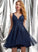 With Homecoming Dresses Dress V-neck Sequins Homecoming Tulle Giselle Short/Mini Lace A-Line