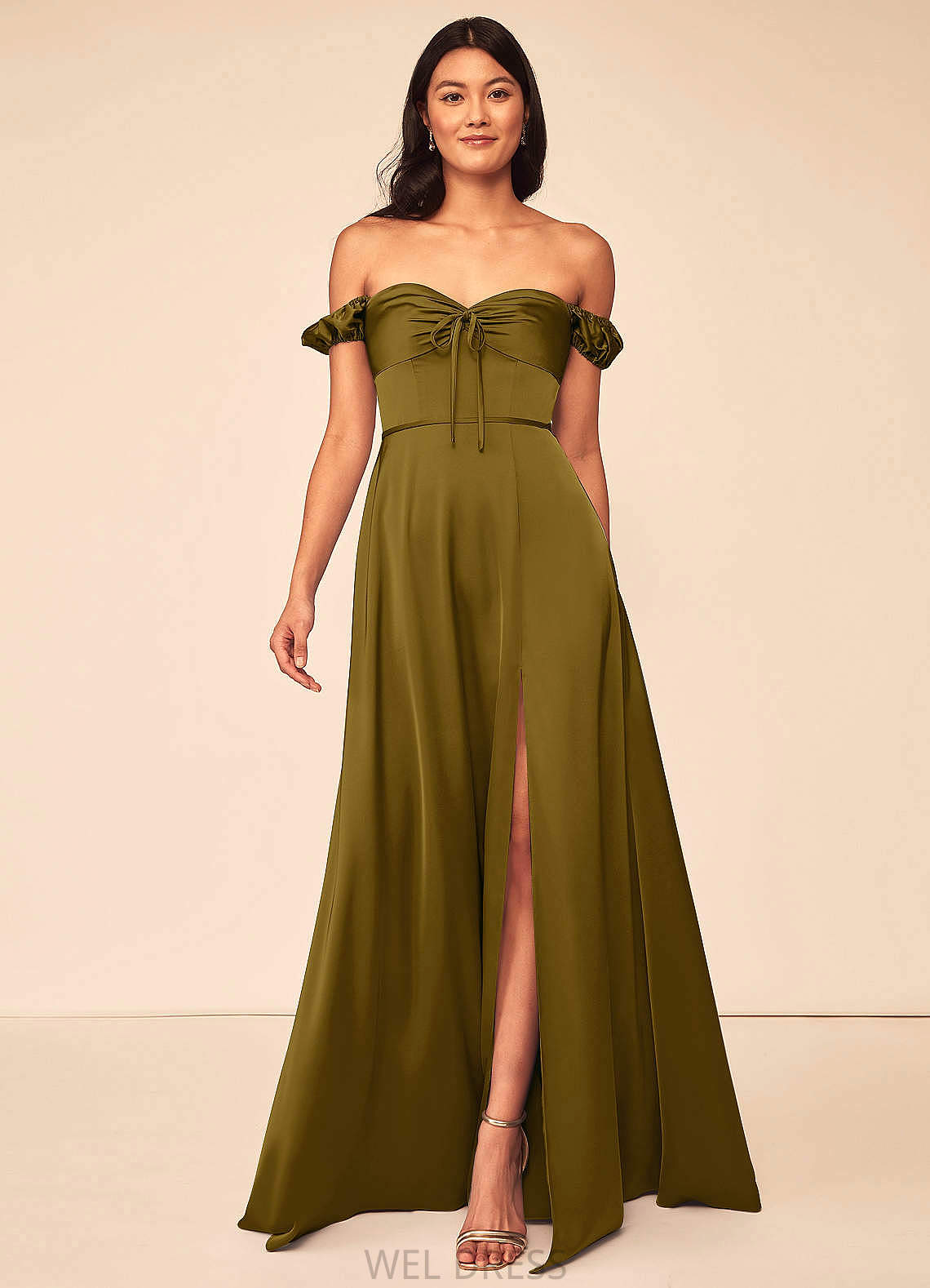 Juliet Sleeveless Natural Waist High Low A-Line/Princess Spaghetti Staps Bridesmaid Dresses