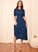 Sleeves Length Fabric Sleeve A-Line Silhouette Knee-Length Straps Hillary Spaghetti Staps Sleeveless Floor Length