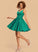 Satin Short/Mini Jillian V-neck Homecoming Homecoming Dresses Dress A-Line