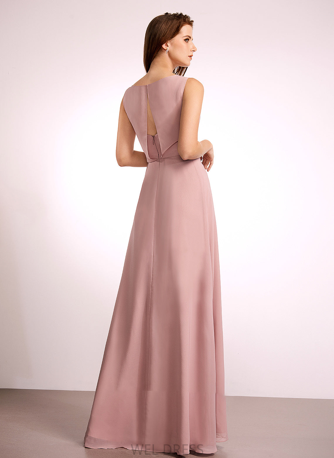 Straps A-Line Bow(s) Silhouette Embellishment Floor-Length Fabric Length Setlla Natural Waist A-Line/Princess Sleeveless