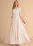 Wedding Penny A-Line Illusion Floor-Length With Wedding Dresses Sequins Beading Lace Chiffon Dress