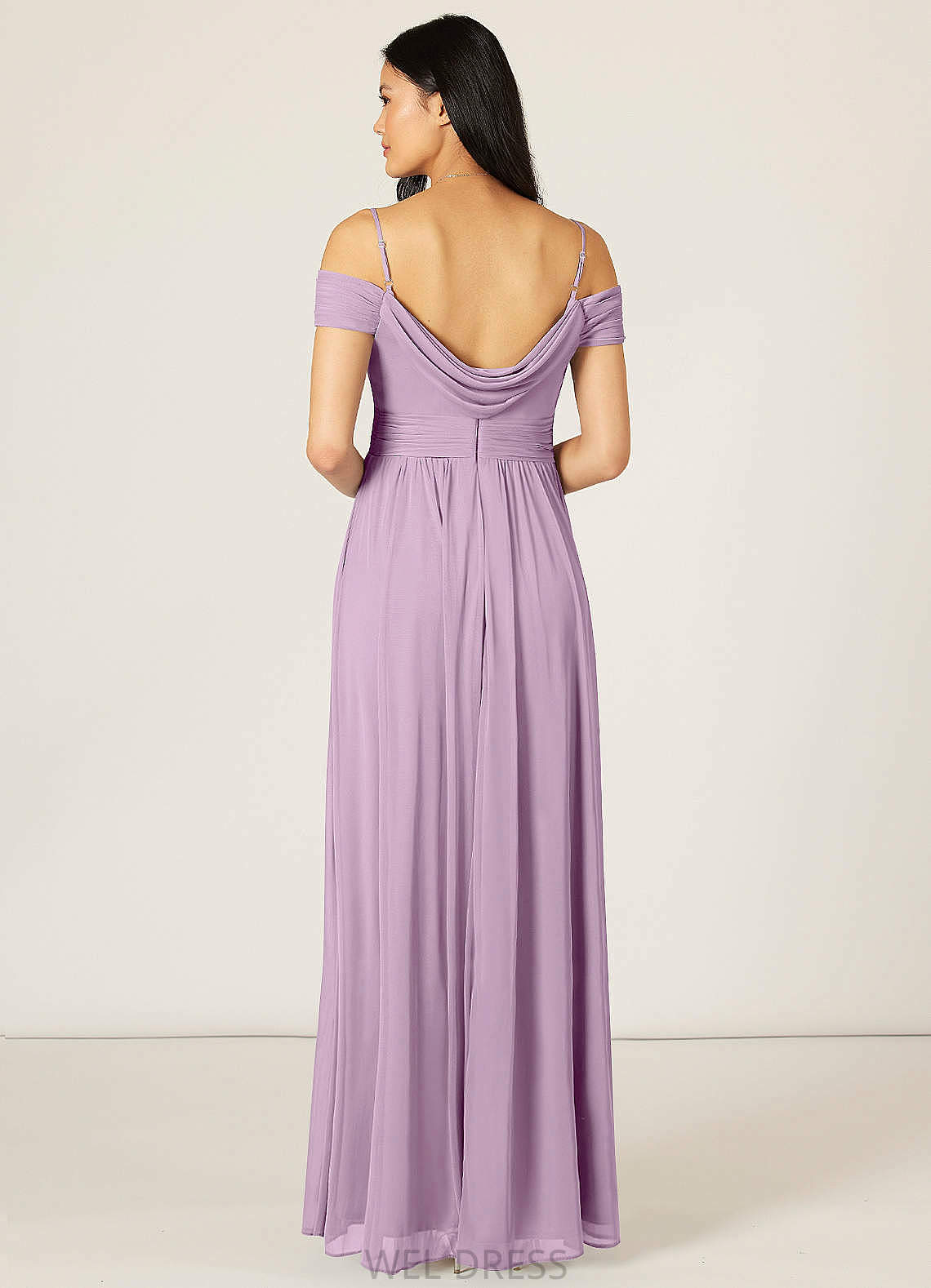 Maria Sleeveless Floor Length Straps Natural Waist A-Line/Princess Bridesmaid Dresses