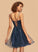 A-Line Dress Homecoming Dresses With Sequins Beading Neckline Square Lace Short/Mini Tulle Homecoming Joanne