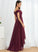 Asymmetrical Silhouette Embellishment Neckline A-Line Length Off-the-Shoulder Lace Fabric Mary Sleeveless Floor Length