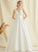 Dress Lace Abbie Wedding Wedding Dresses Train Ball-Gown/Princess Pockets Sweep With V-neck Satin