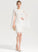 Wedding Dress Scoop Sheath/Column Knee-Length Lace Ashly Wedding Dresses Neck