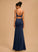 Lace Beading Sheath/Column America Prom Dresses Scoop Jersey With Neck Floor-Length Sequins