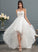 Bow(s) Cristal Wedding Dresses Asymmetrical Sweetheart With Beading Sequins Tulle Wedding Dress A-Line