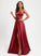 Halter Prom Dresses Satin A-Line Floor-Length Kelsie