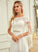 Sequins Janiya Lace Neck Dress A-Line Chiffon Scoop With Floor-Length Wedding Dresses Wedding