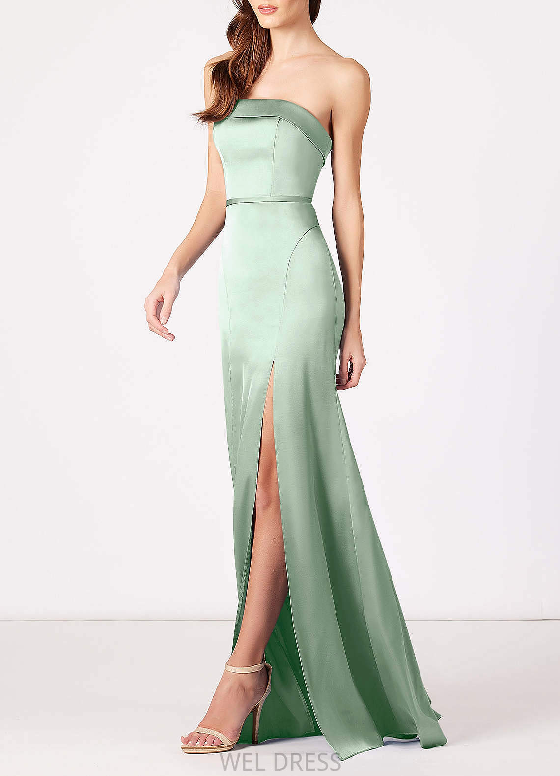 Giovanna Floor Length V-Neck Natural Waist A-Line/Princess Sleeveless Bridesmaid Dresses