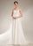 Court Wedding Wedding Dresses Square Train Neckline With Sequins Corinne Dress A-Line Beading