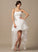 Sweetheart Regan Dress Sequins Wedding Ruffle Wedding Dresses A-Line With Asymmetrical Organza Beading