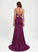 Beading Jersey Train Trumpet/Mermaid Sweep With Prom Dresses V-neck Gisselle Sequins