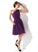 Ruffle Knee-Length Neckline Silhouette Fabric Embellishment Length One-Shoulder Bow(s) A-Line Aniyah A-Line/Princess