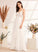 Sequins V-neck With Zion A-Line Floor-Length Wedding Dresses Wedding Dress