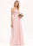 Fabric Sweetheart Lace Silhouette A-Line Straps Neckline Floor-Length Length Abby A-Line/Princess V-Neck