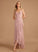 Fabric Silhouette Embellishment V-neck Trumpet/Mermaid Asymmetrical Neckline Ruffle Length Jenna A-Line/Princess Floor Length