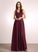Lace Floor-Length Fabric Neckline Embellishment Silhouette V-neck Length A-Line Shiloh A-Line/Princess V-Neck