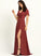 Fabric SplitFront Floor-Length A-Line V-neck Length Neckline Silhouette Embellishment Jaylah Knee Length V-Neck