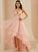 Asymmetrical Ball-Gown/Princess Lace Tulle With Prom Dresses V-neck Hana