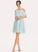 Embellishment Neckline A-Line Length Silhouette V-neck Fabric CascadingRuffles Short/Mini Jillian Spandex Floor Length