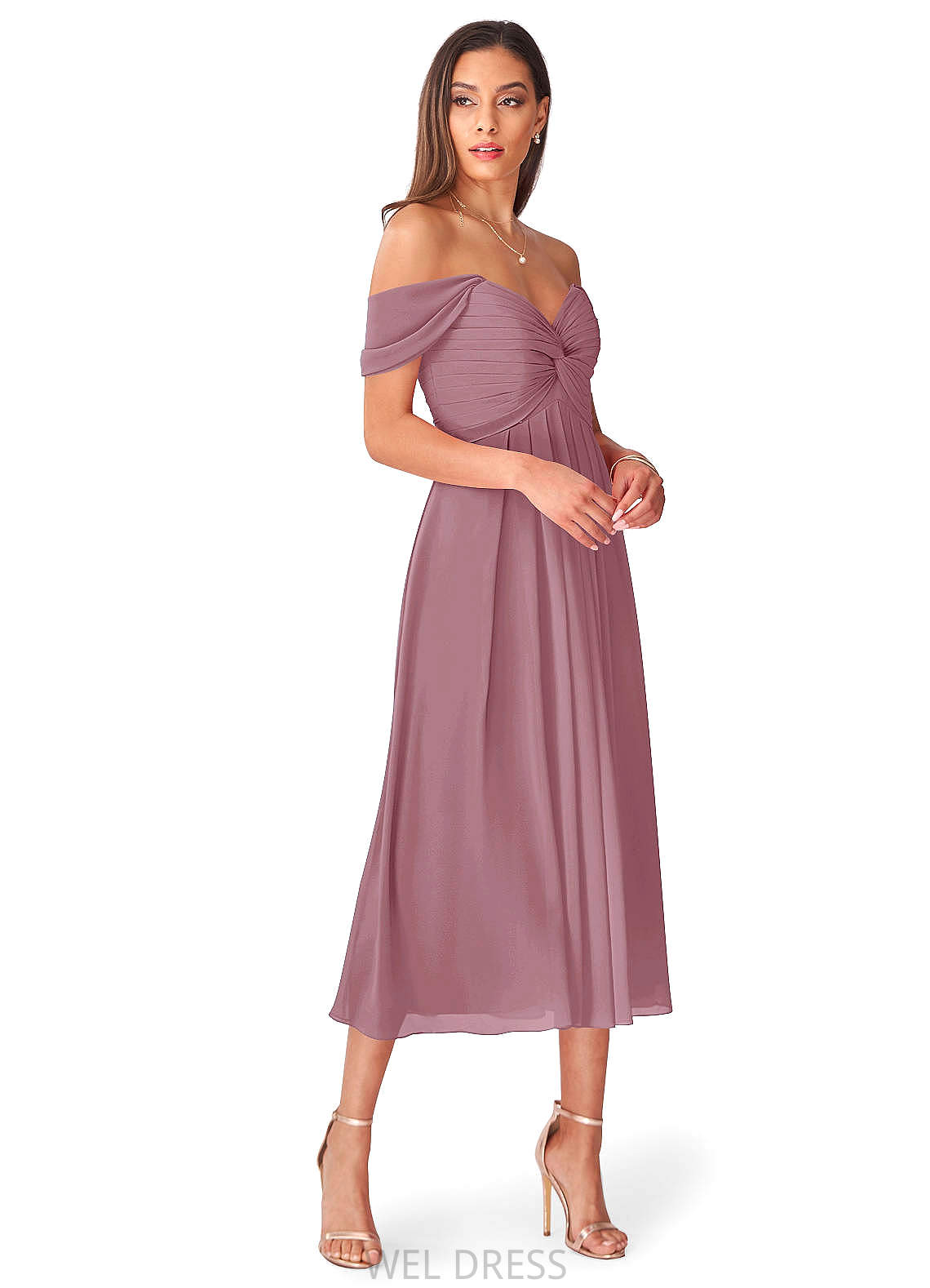 Esmeralda A-Line/Princess Sleeveless Natural Waist Spaghetti Staps Floor Length Bridesmaid Dresses