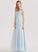 Chiffon Prom Dresses Sequins A-Line Beading With Off-the-Shoulder Floor-Length Carley