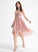 Scoop Dress With Homecoming Kaia Asymmetrical Neck Homecoming Dresses A-Line Lace Chiffon