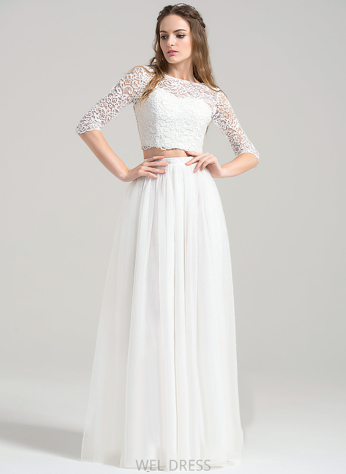 Dress Wedding Lace Taylor Tulle Floor-Length A-Line Wedding Dresses