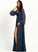 V-neck SplitFront Fabric A-Line Silhouette Embellishment Floor-Length Neckline Length Jasmine Straps Sleeveless