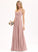 Silhouette Length Neckline Fabric Floor-Length Ruffle A-Line V-neck Embellishment Sally Scoop Trumpet/Mermaid Bridesmaid Dresses