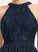 Silhouette ScoopNeck Length Knee-Length Fabric Neckline A-Line Embellishment Ruffle Cherish Natural Waist Sleeveless